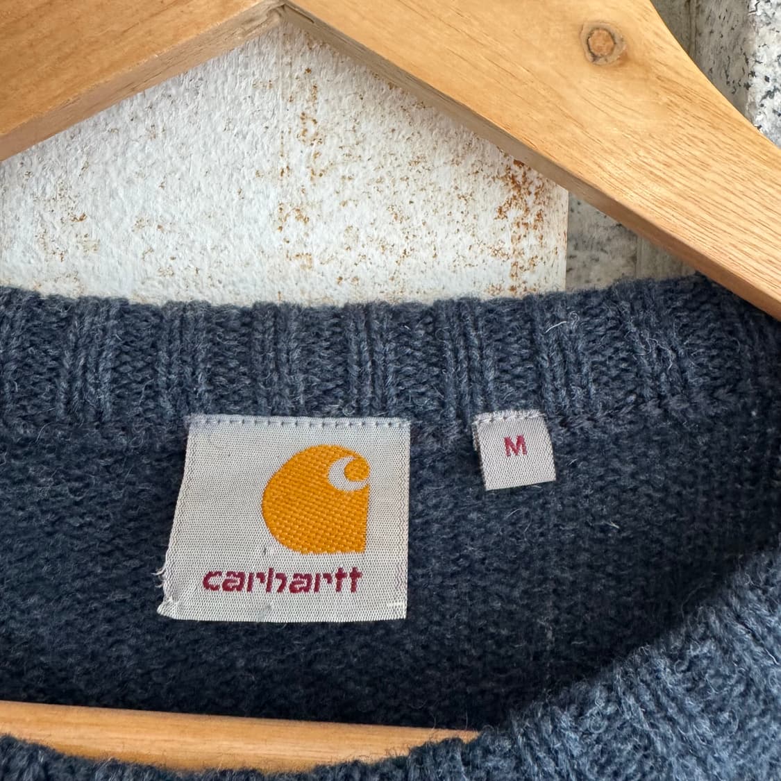 칼하트 유니버시티 로고 울 니트 상품이미지9