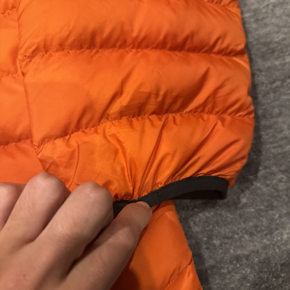 슈프림 마이크로 다운 하프 집 후디드 풀오버 자켓 다크 오렌지 상품이미지3