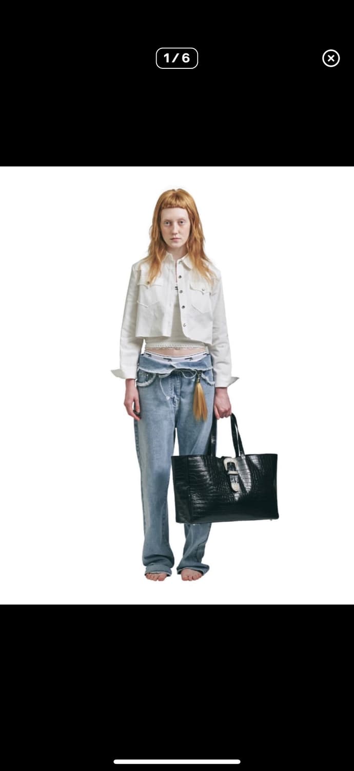 플리즈 프로젝트 signature foldenim pants 상품이미지1