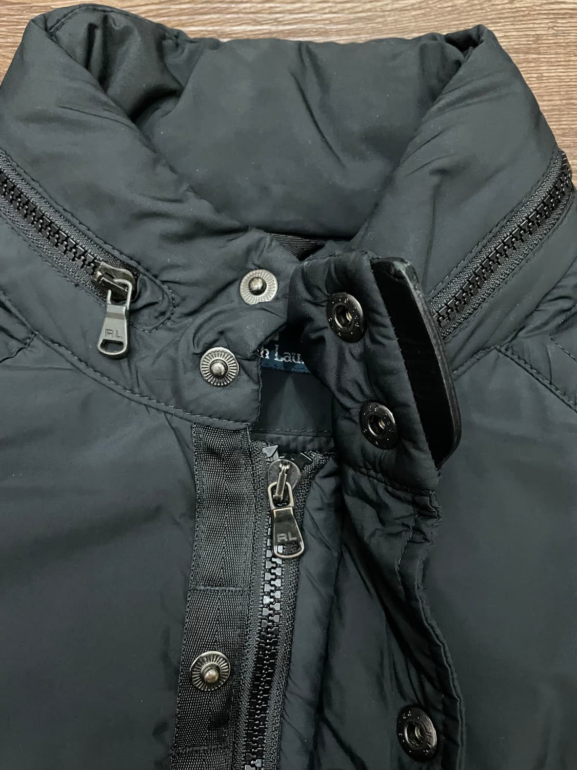 폴로 랄프로렌 레이싱 푸퍼 패딩 자켓 블랙 상품이미지8