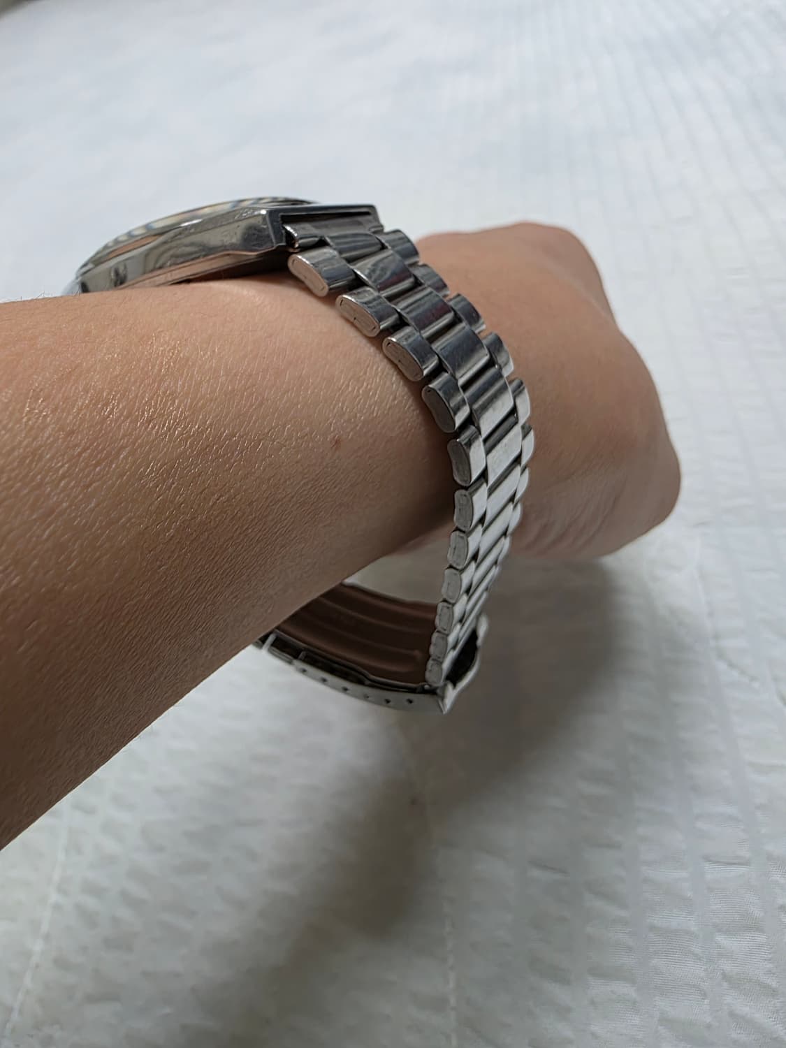 세이코5 빈티지 청판 데이데이트 쿼츠 메탈 시계 seiko5 상품이미지4