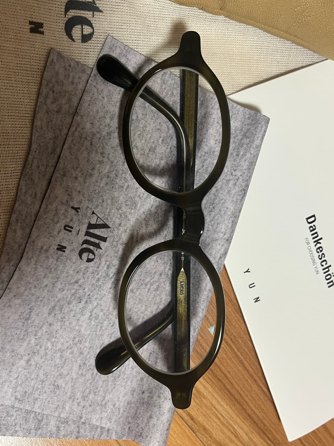 YUN x alte micro 안경테 올리브 상품이미지3