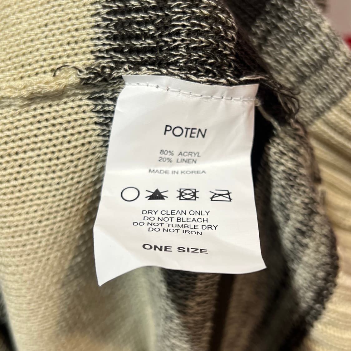 POTEN 패턴 니트 상품이미지4