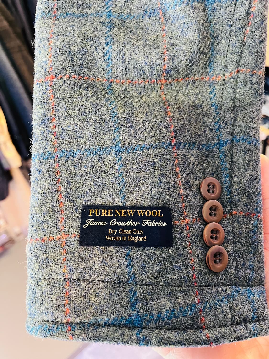 인터메조 울 체크 자켓(한국제) 상품이미지3