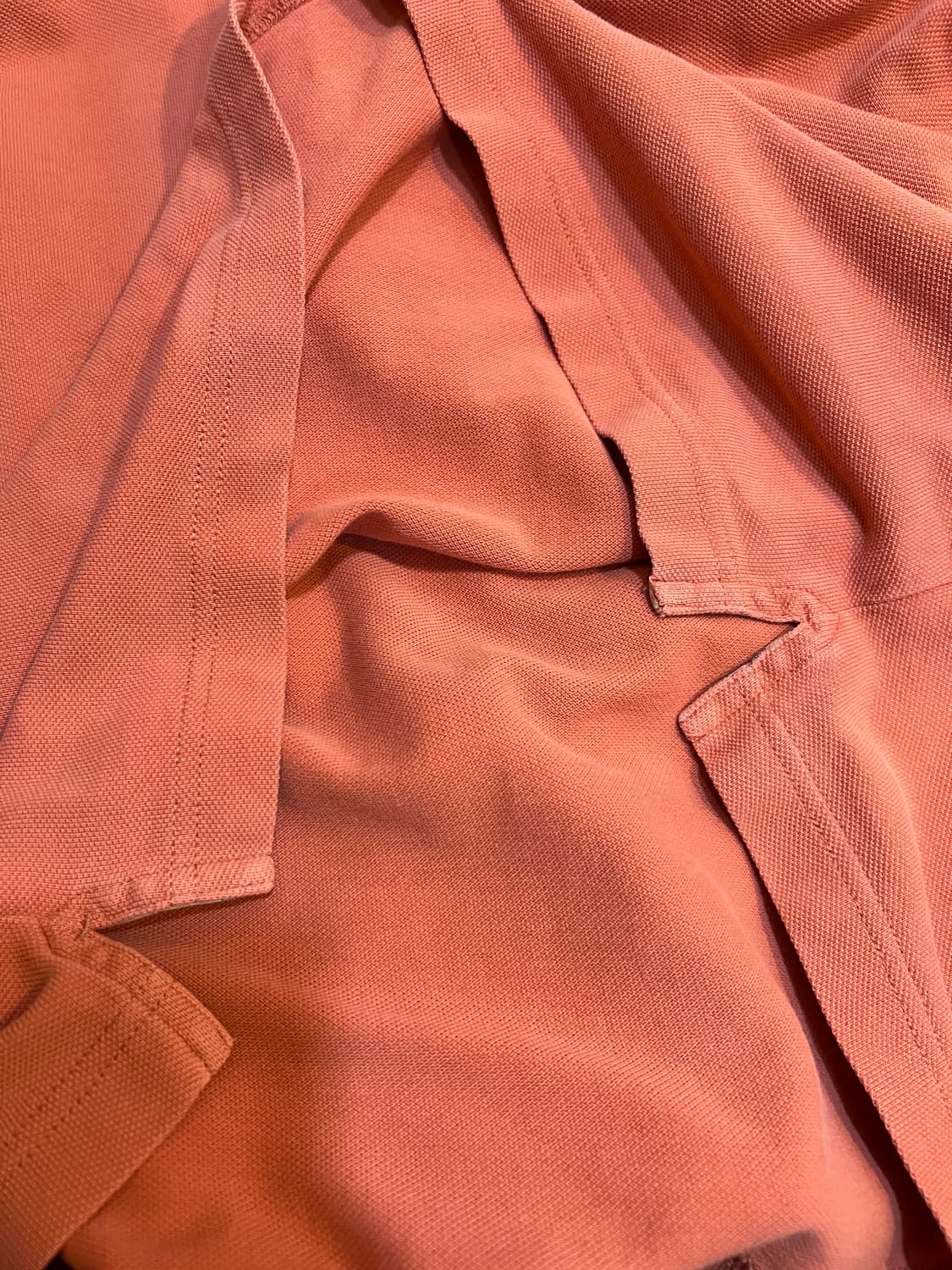 버버리 남성 코랄오렌지 PK카라반팔티셔츠 상품이미지6