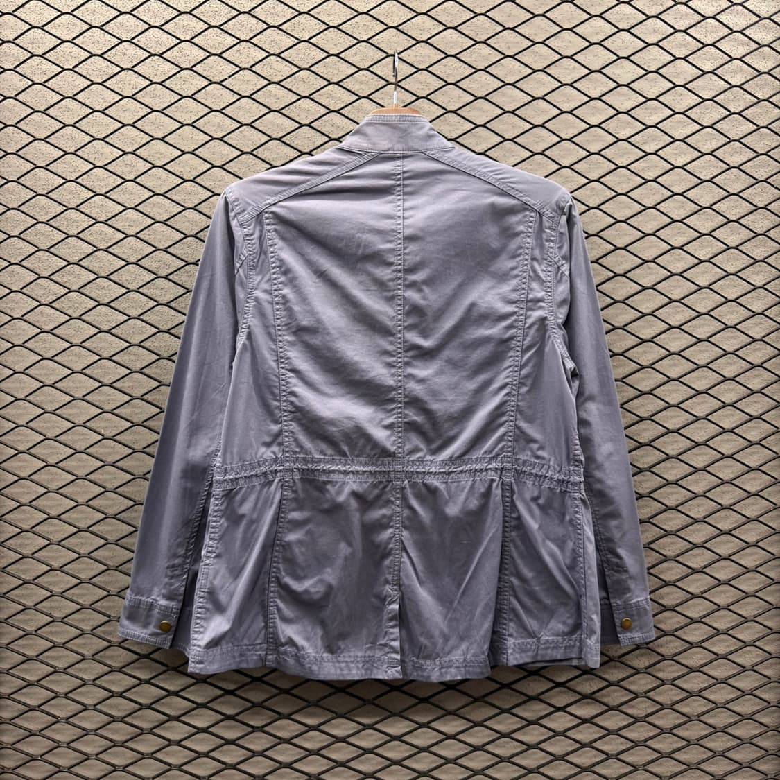 L.L Bean 사파리자켓 4포켓 드로우스트링 음각단추 디테일 블루 상품이미지6