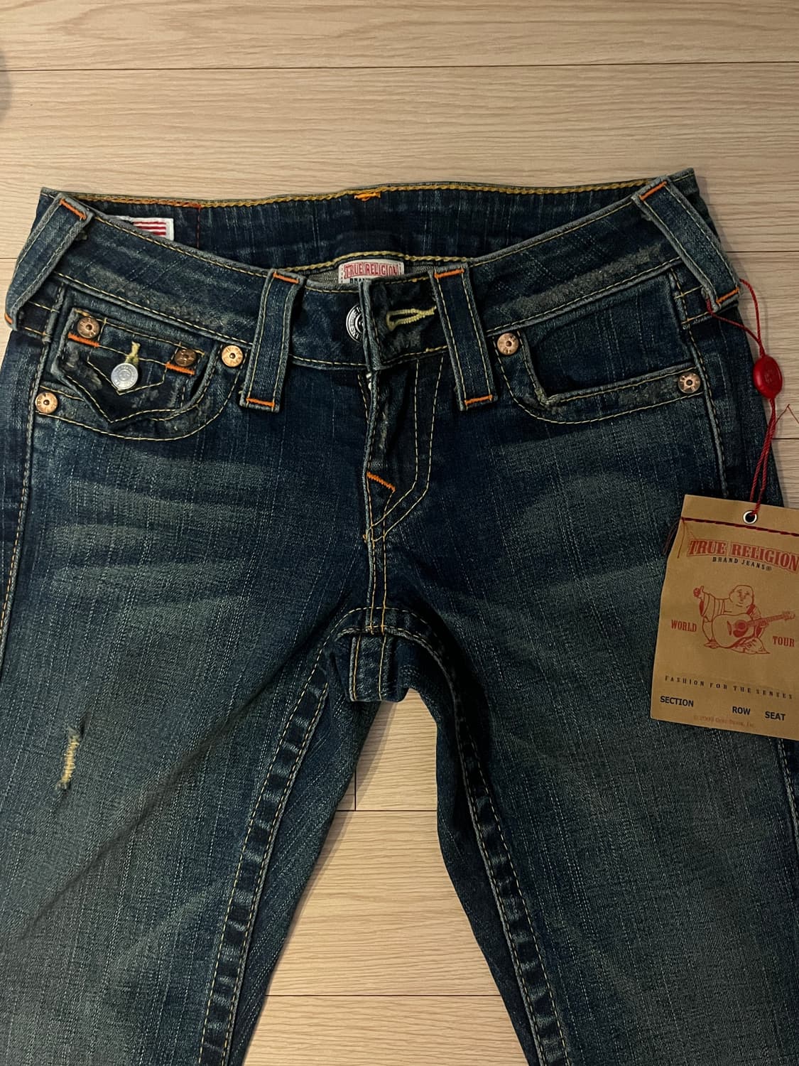 택o새상품) 트루릴리전 로우라이즈 부츠컷 데님 청바지 조이 상품이미지1