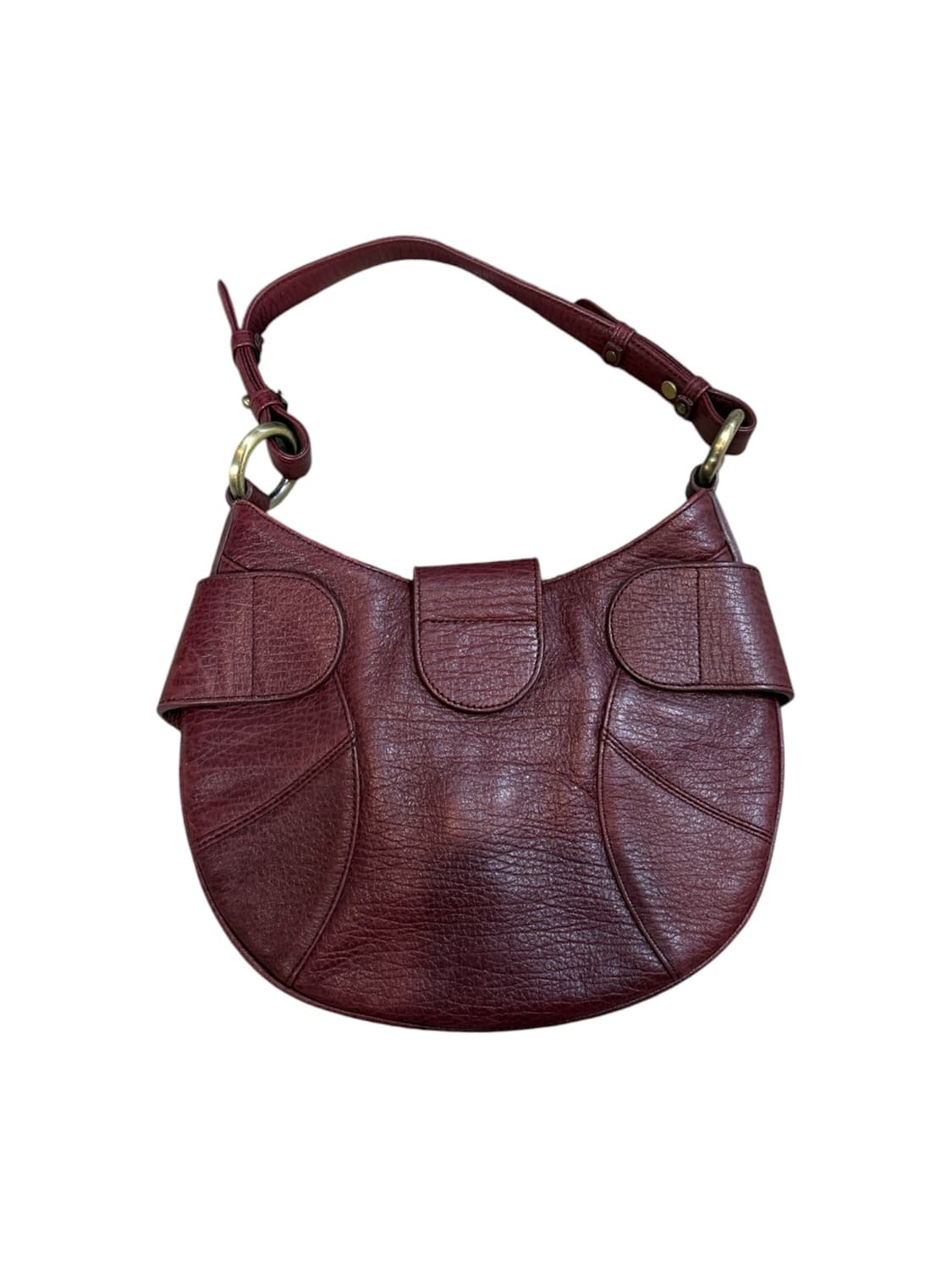 MCM 빈티지 호보백 딥버건디 상품이미지2