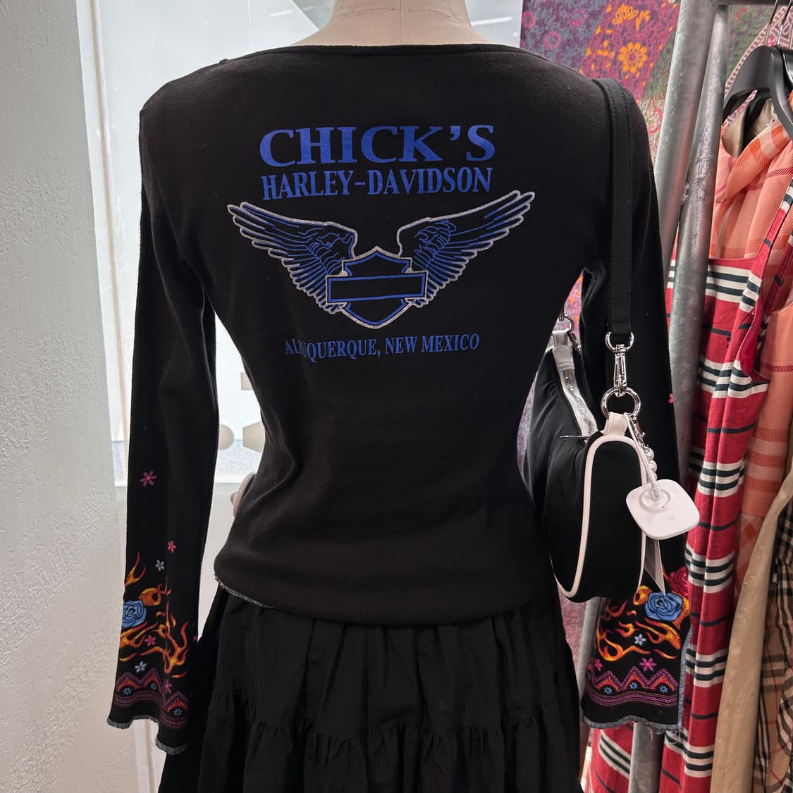 Harley Davidson y2k Flower T-Shirts 상품이미지6