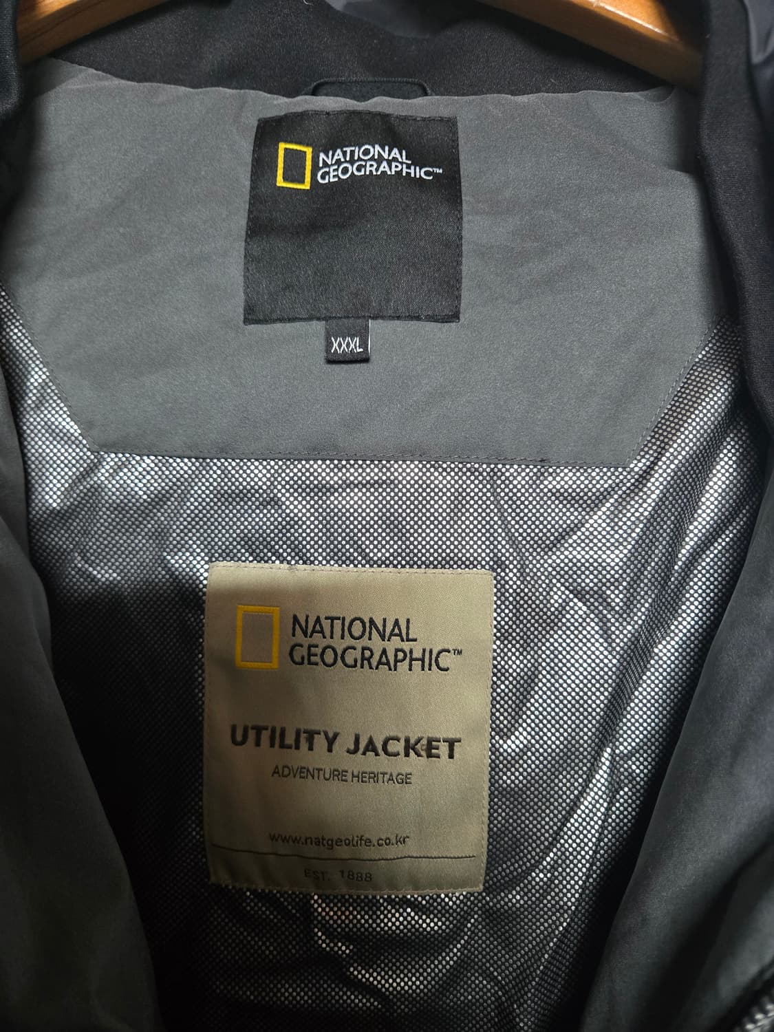 내셔널지오그래픽 구스다운 롱패딩 그레이 115 상품이미지9