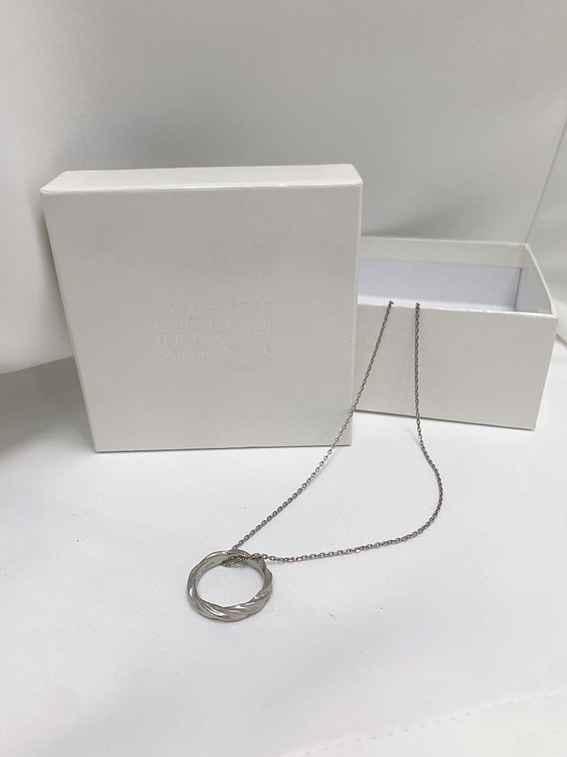 (정품/새상품) 메종 마르지엘라 공용 925 실버 목걸이 상품이미지1