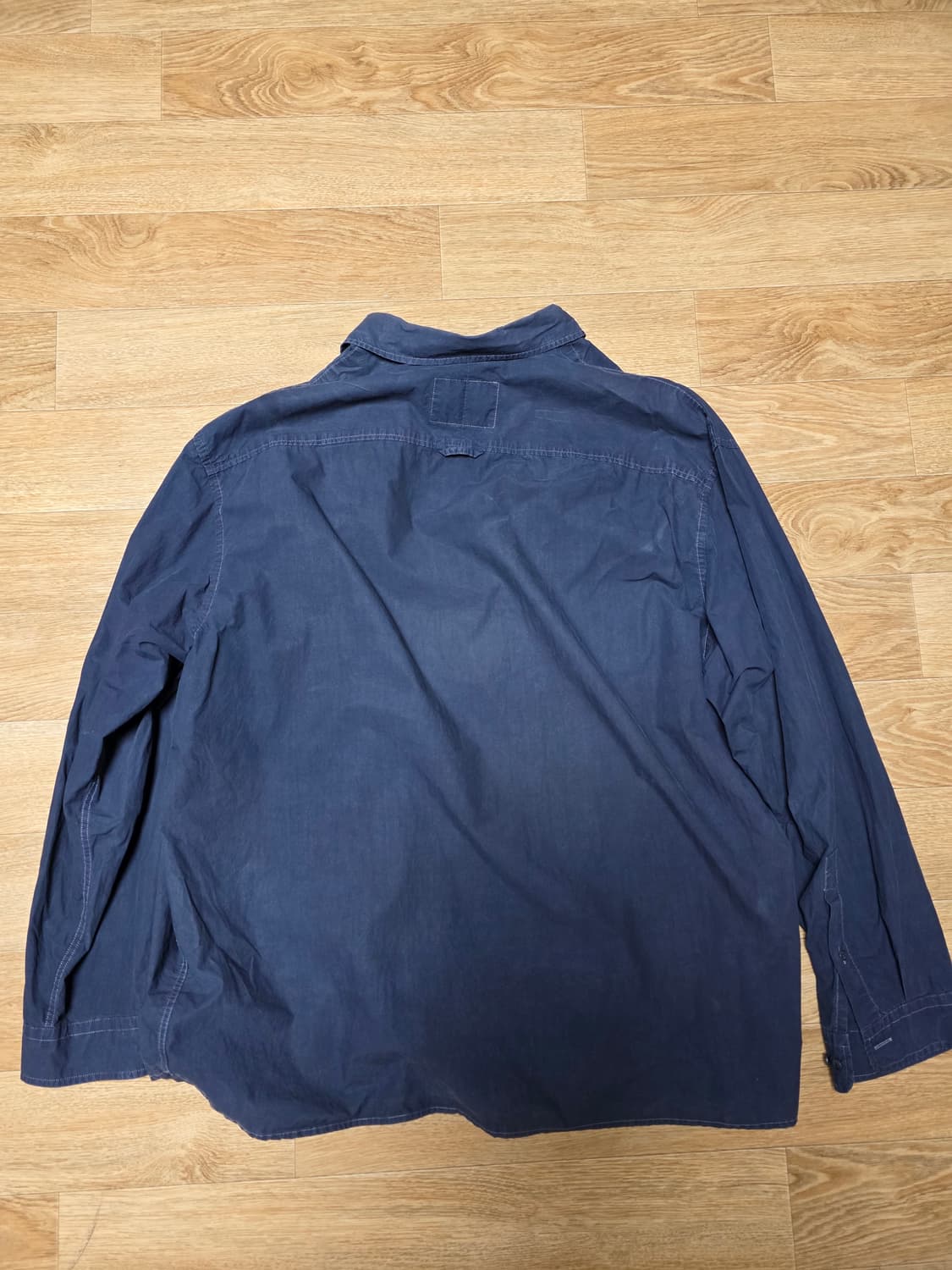 포터리 가먼트다이드 셔츠 다크 블루 2사이즈 상품이미지2