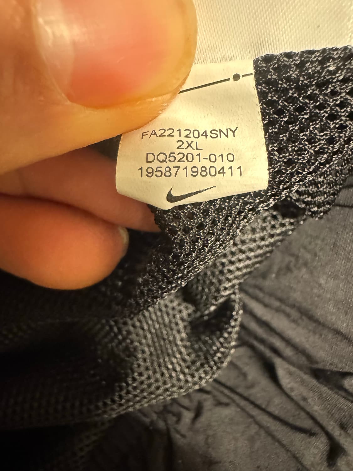 나이키NRG 솔로스우시 트랙자켓(바람막이) 2XL 블랙 상품이미지5