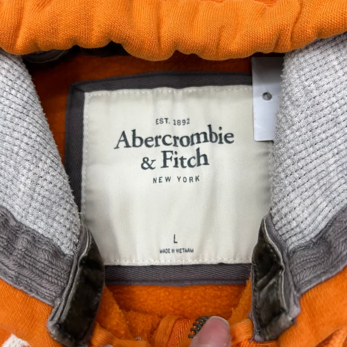 착샷O 아베크롬비 오렌지 후드집업 상품이미지2