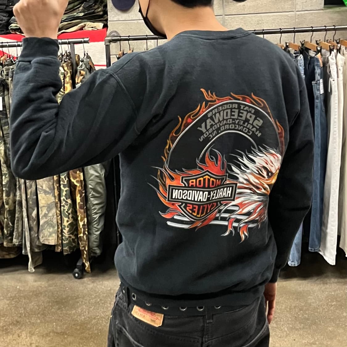 00s 할리데이비슨 플레임 맨투맨 (95) 상품이미지7