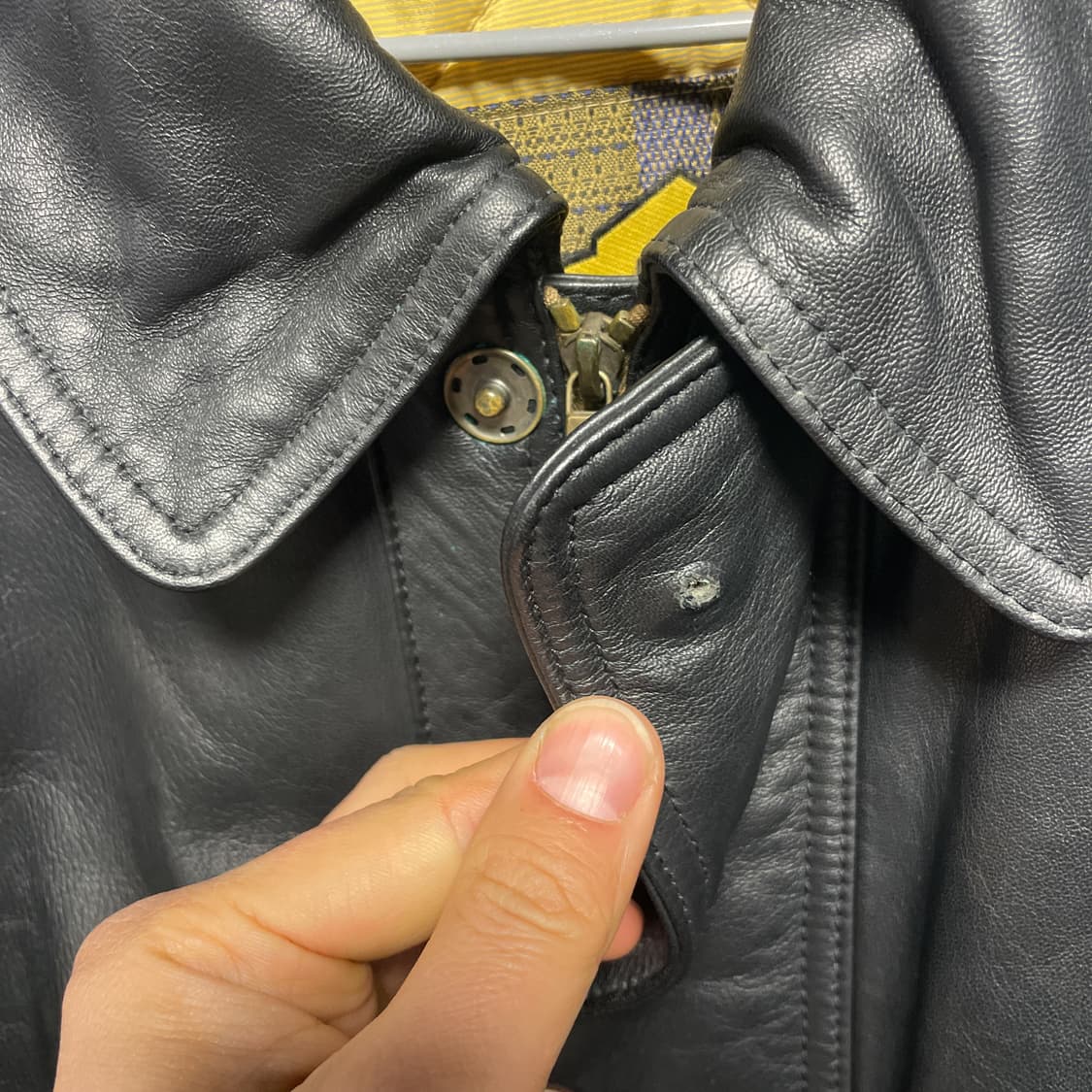 90~00s 이탈리아 빈티지 레더 자켓 상품이미지3