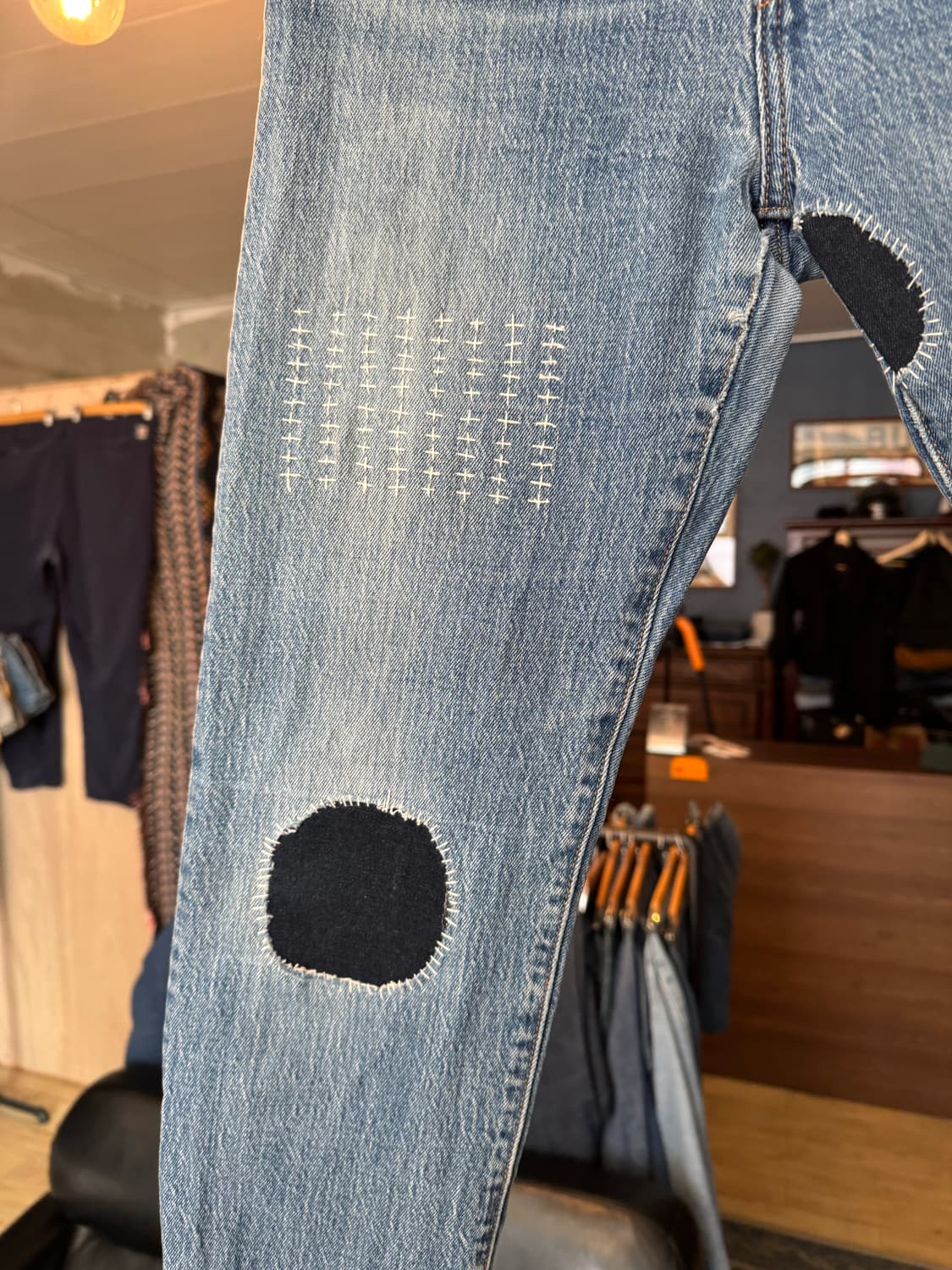 levi.s 501 26x28 핸드메이드 패치워크,사시코 상품이미지3