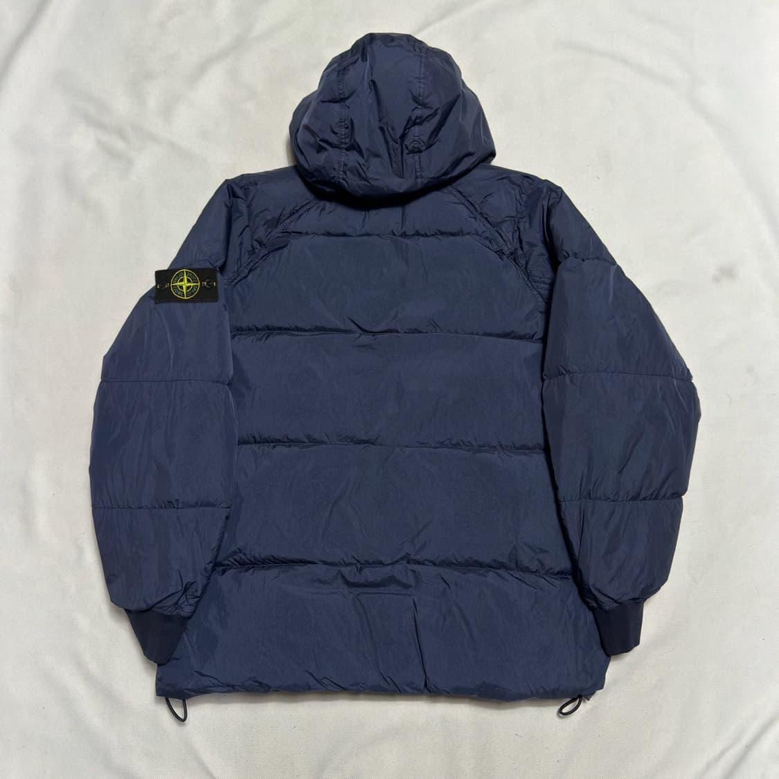 XXL 스톤아일랜드 패치와펜 가먼트 크링크랩스 다운 네이비 패딩 상품이미지3