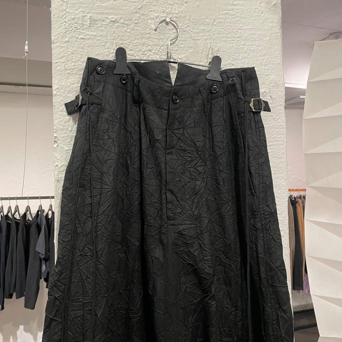 요지야마모토 뿌르옴므 주름가공 사루엘 팬츠 상품이미지2