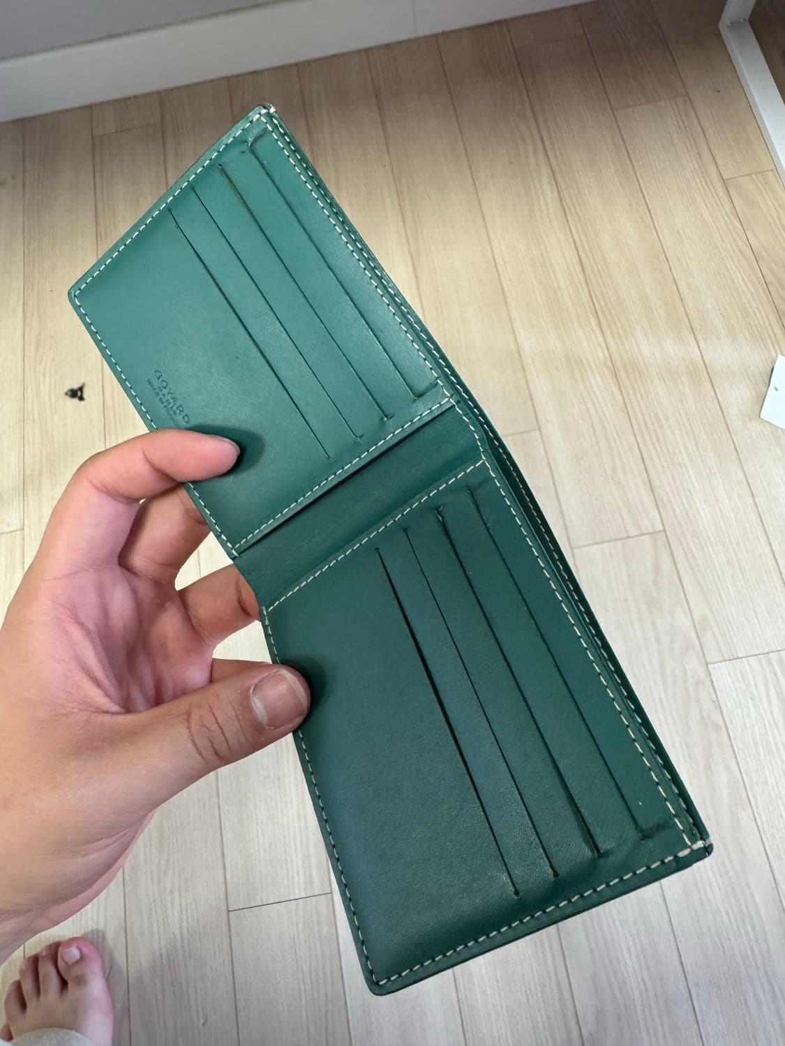 고야드 빅투와르 반지갑 그린 풀구성 상품이미지2