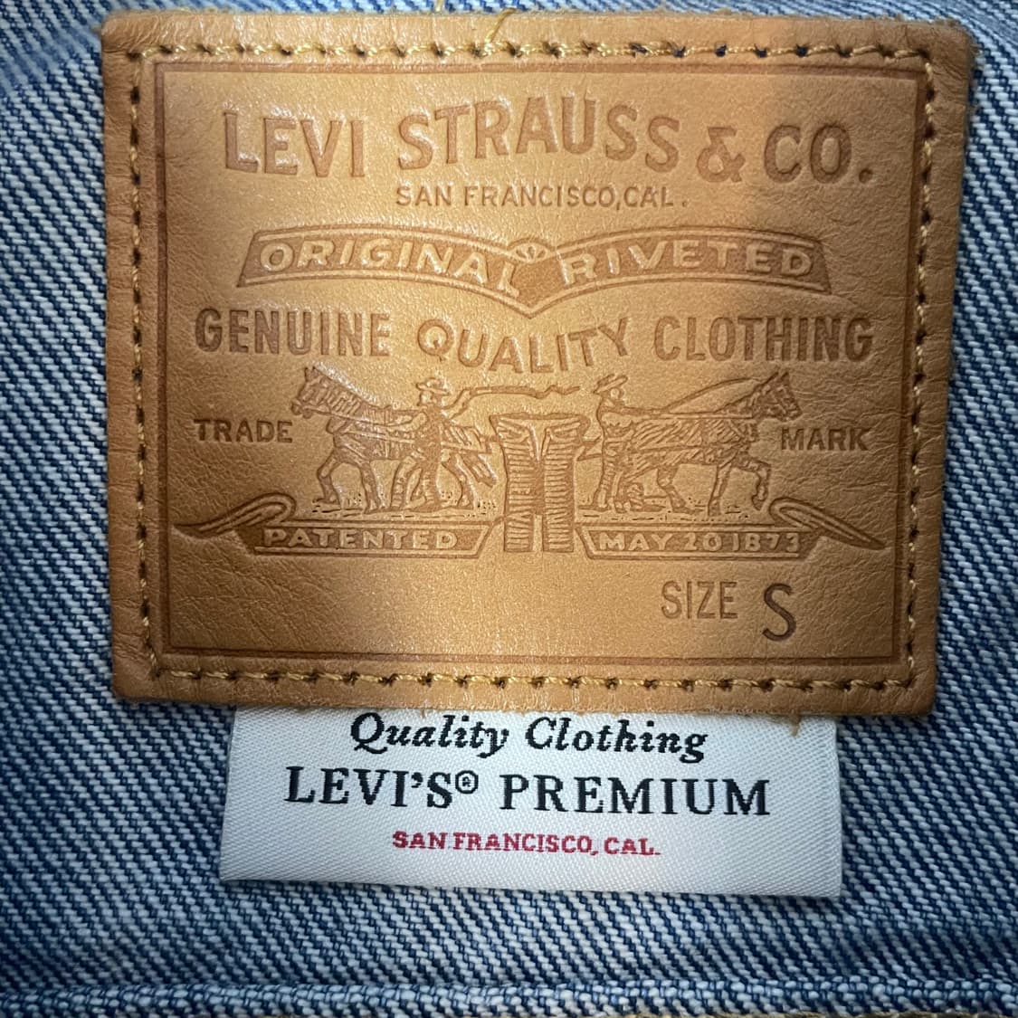 리바이스 여성 배기 스포츠 테이프 트러커 자켓 S 상품이미지4