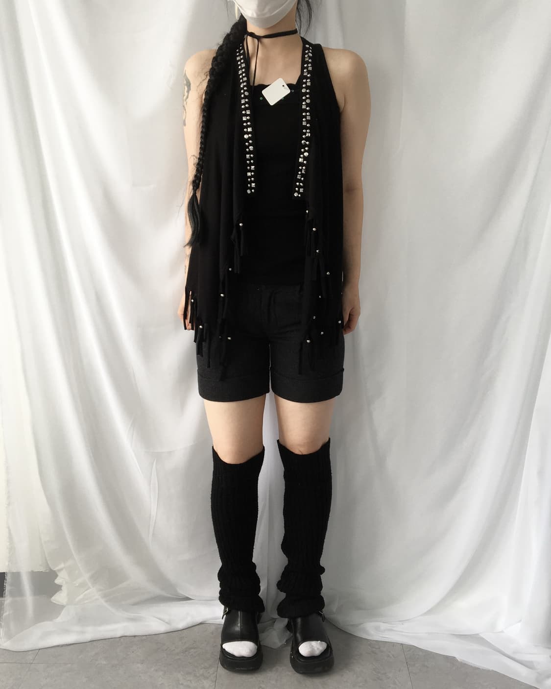 Beads lace point sleeveless 상품이미지5