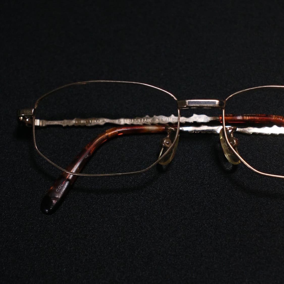 CHRISTIAN KEVIN 로고 금테 안경 상품이미지3