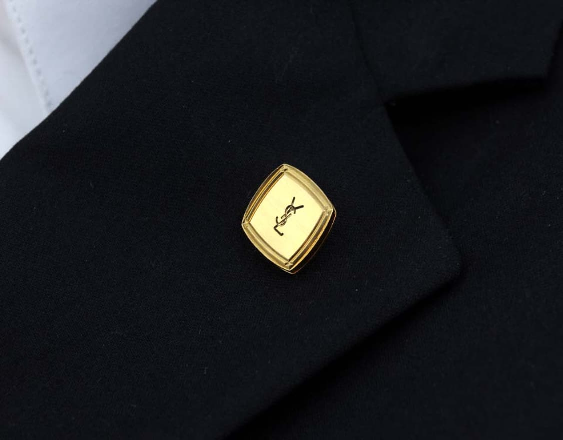 입생로랑 A-등급 남자 명품 뱃지 핀 포인트 빈티지 상품이미지6