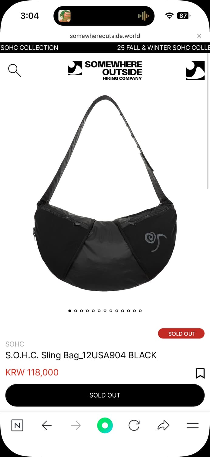 [SHOC] Sling Bag 상품이미지1