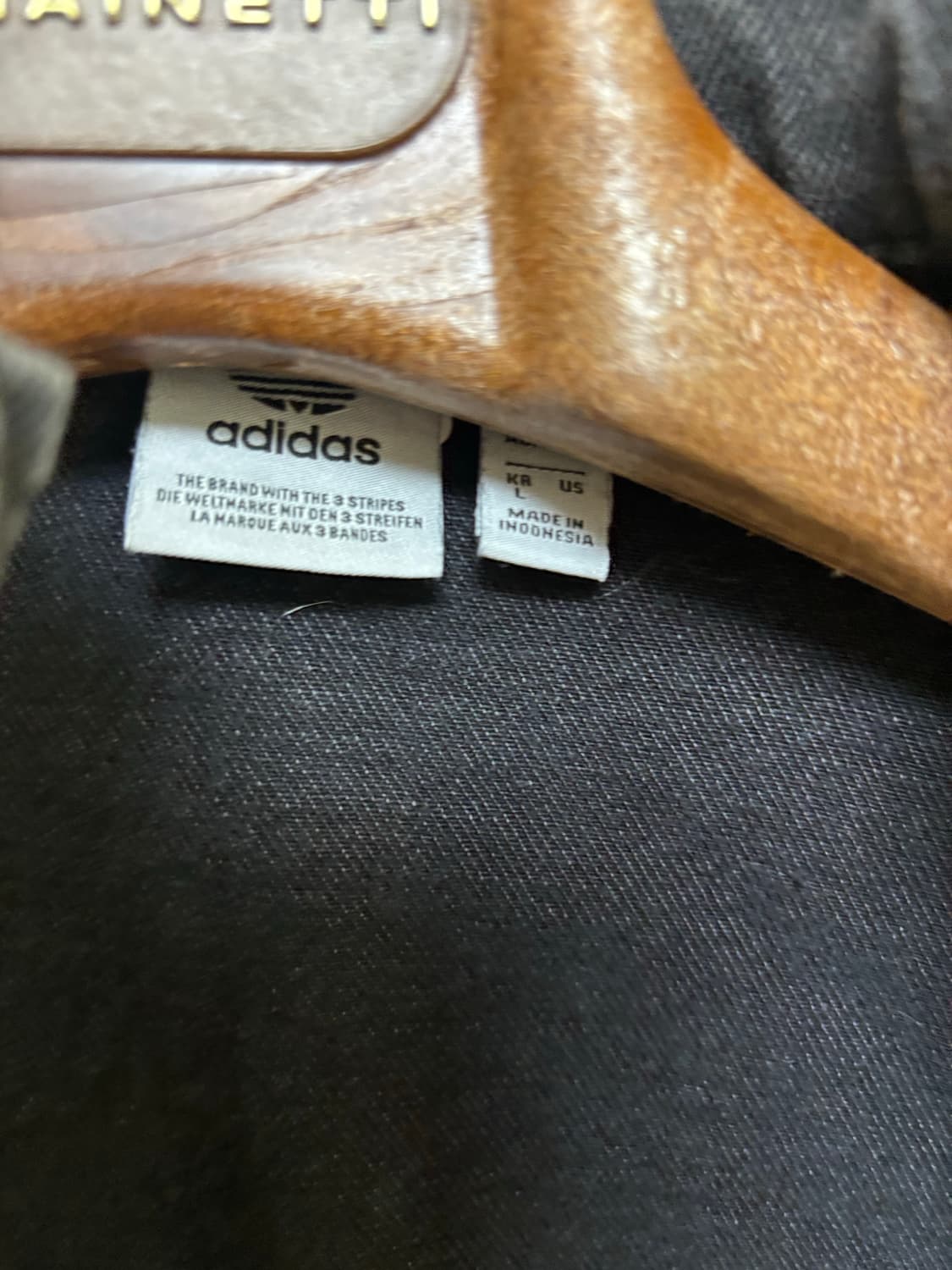 아디다스 블랙 데님 트랙 자켓 상품이미지3