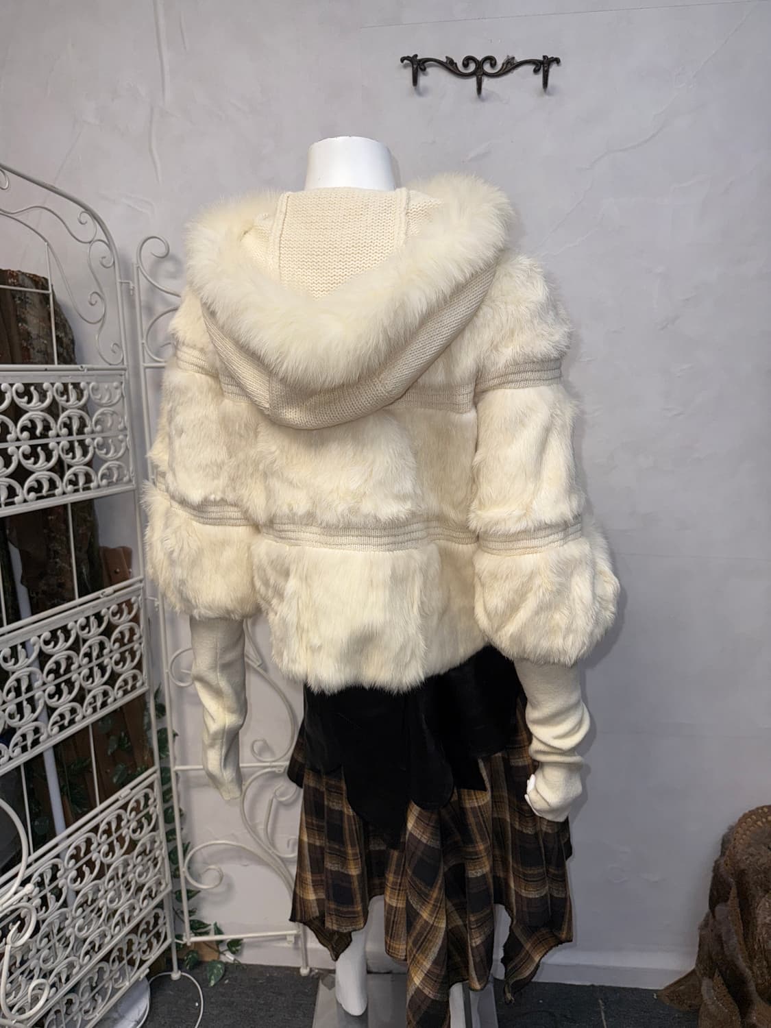O’2ND rabbit&fox fur warmer hood jacket 상품이미지8