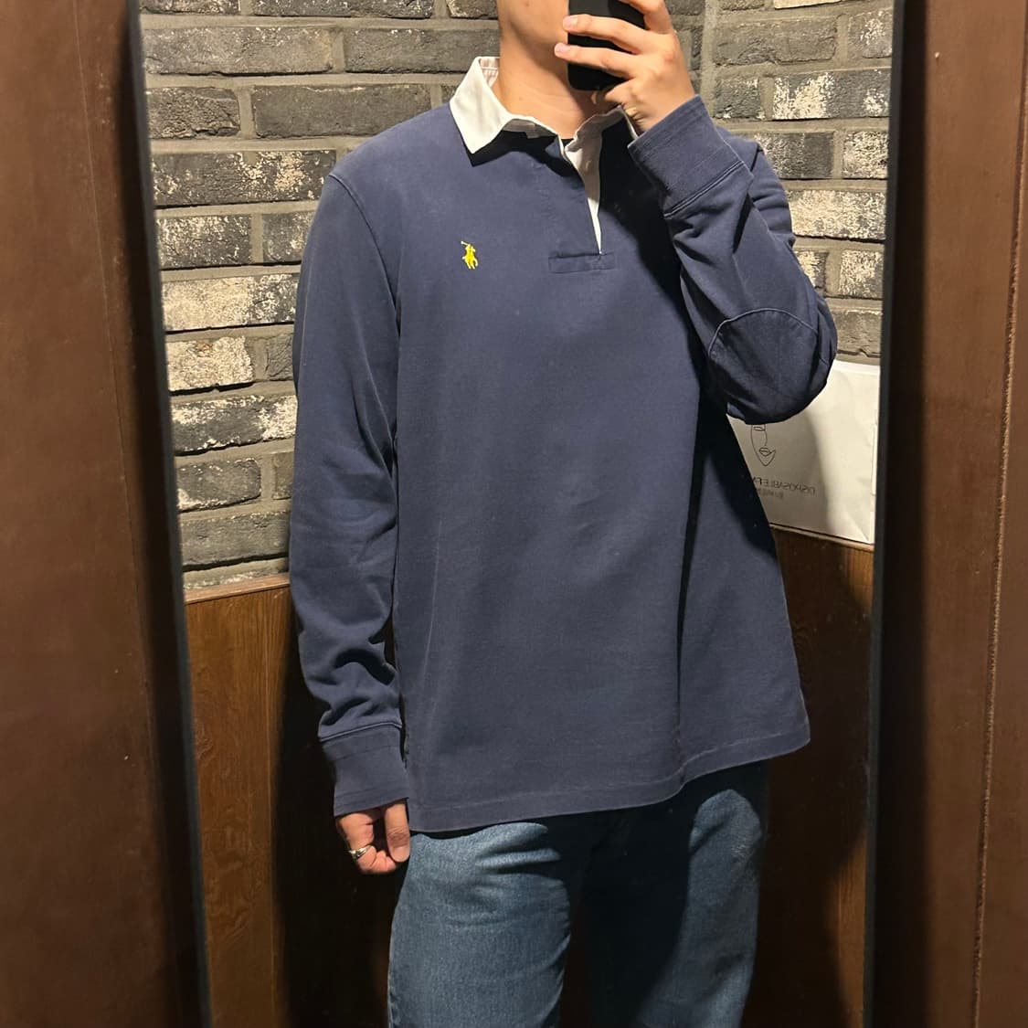 XXL) 폴로 랄프로렌 럭비티 긴팔 카라티 네이비 상품이미지8