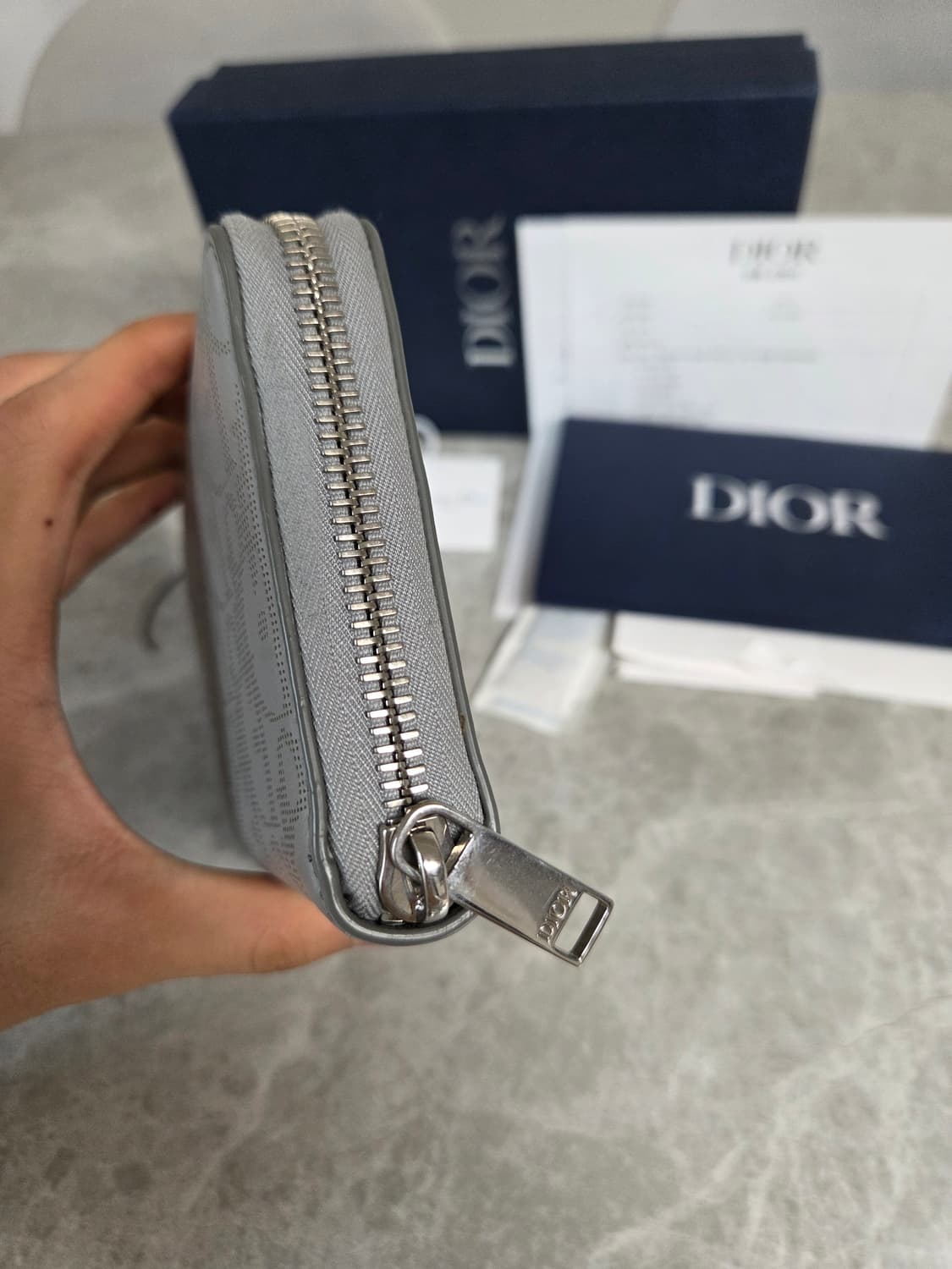 [정품] 디올 갤럭시 오블리크 지퍼돌이 장지갑 상품이미지9