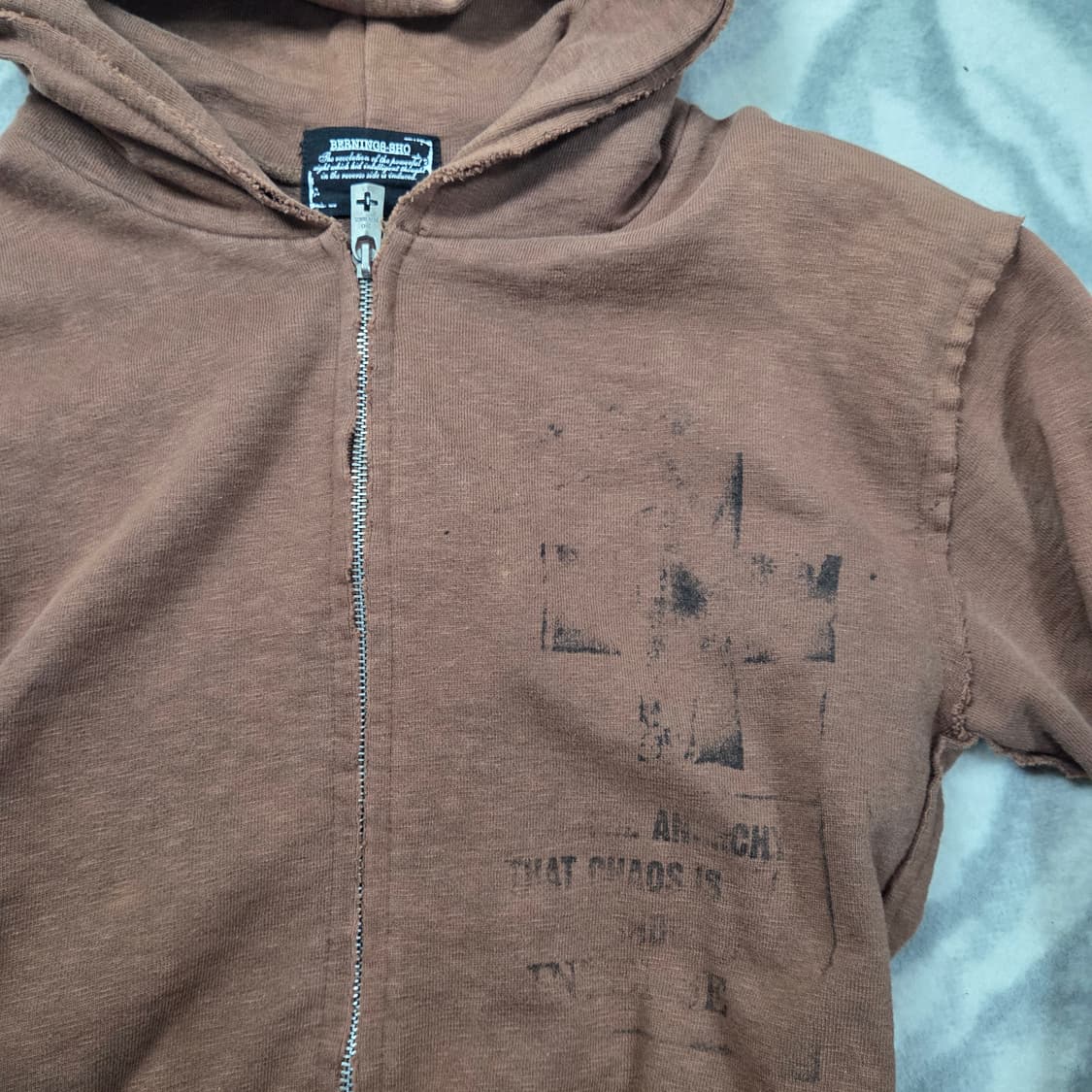 [Bernings Sho] 버닝쇼 펑크 본디지 프린팅 후드집업 상품이미지3