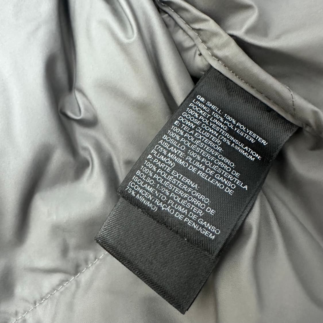 노스페이스 550 구스다운 패딩 그레이 L 상품이미지9