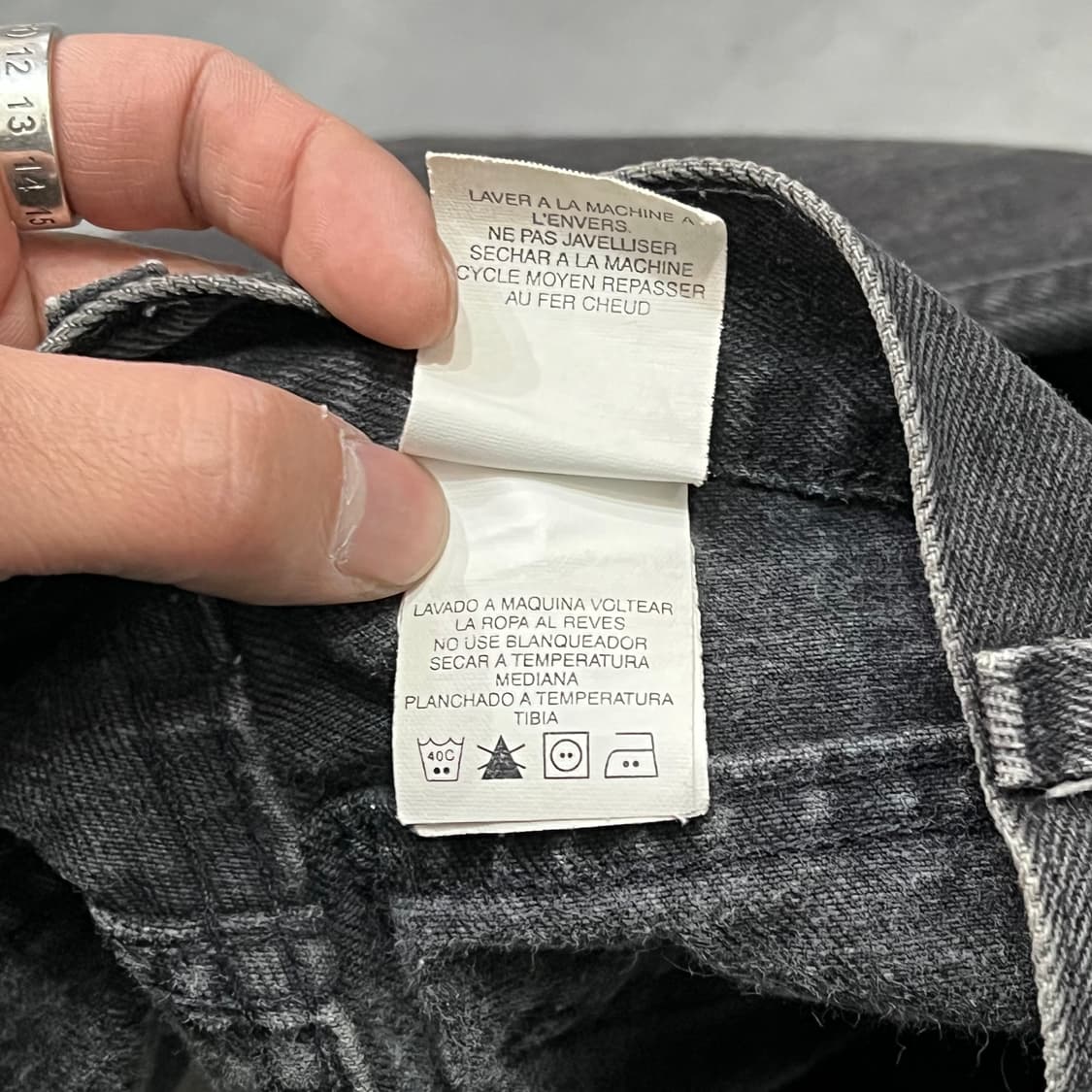  할리데이비슨 흑청 데님 팬츠 y15142 상품이미지9