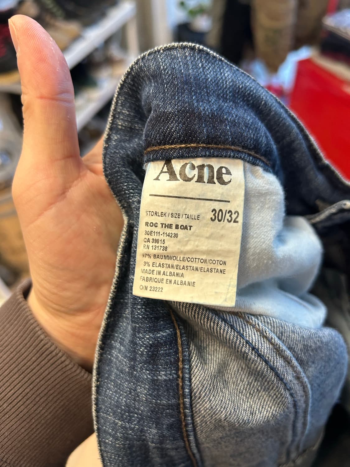 Acne 아크네 슬림스트레이트 데님팬츠 상품이미지7