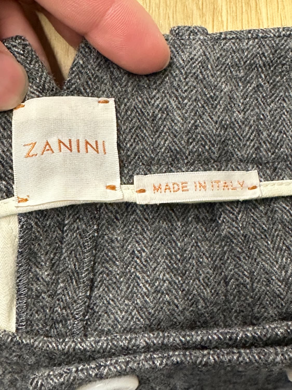 10 Corso Como x ZANINI 헤링본 더블 버튼 와이드 슬랙스 상품이미지4