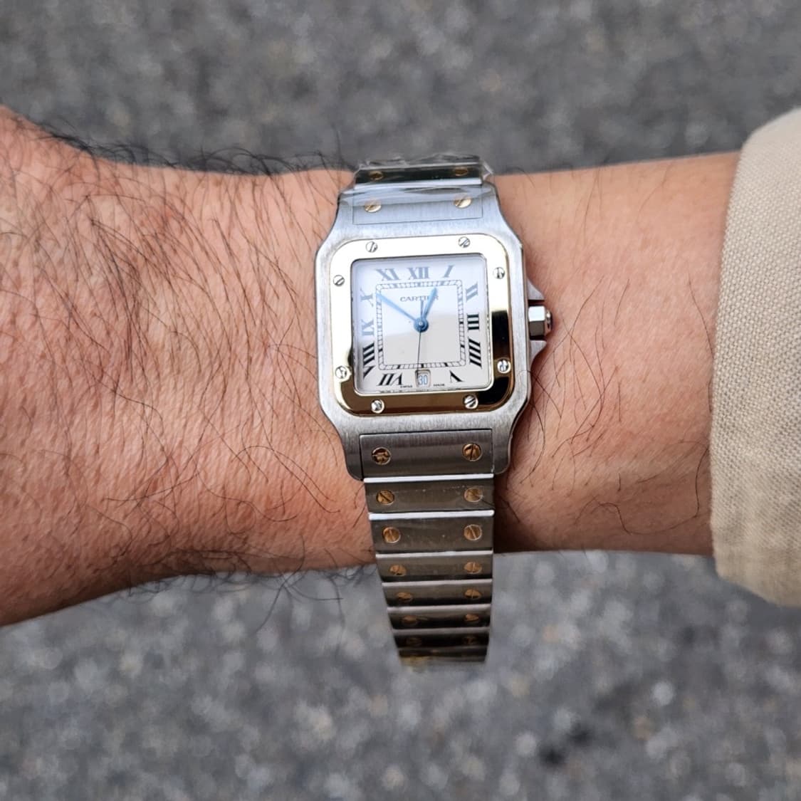 까르띠에 산토스 갈베 LM 라지 콤비 상품이미지2