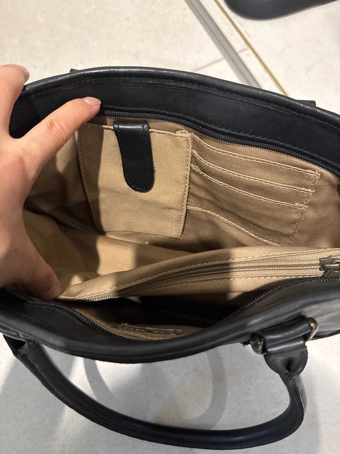 L.L. Bean 엘엘빈 필드 앤 토트 가죽 숄더백 12x8inch  상품이미지3