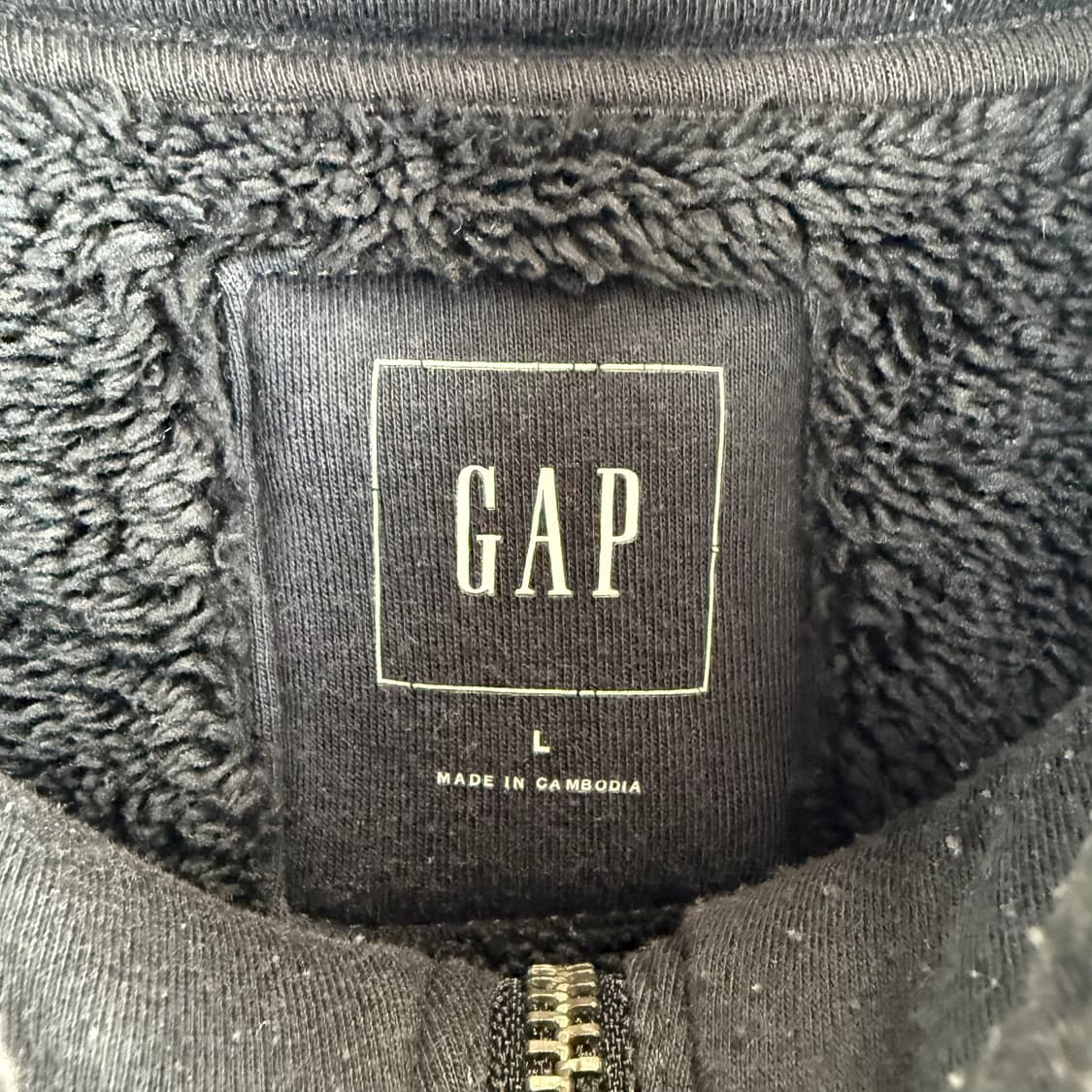L) GAP 보아 플리스 집업 자켓 차콜 상품이미지3