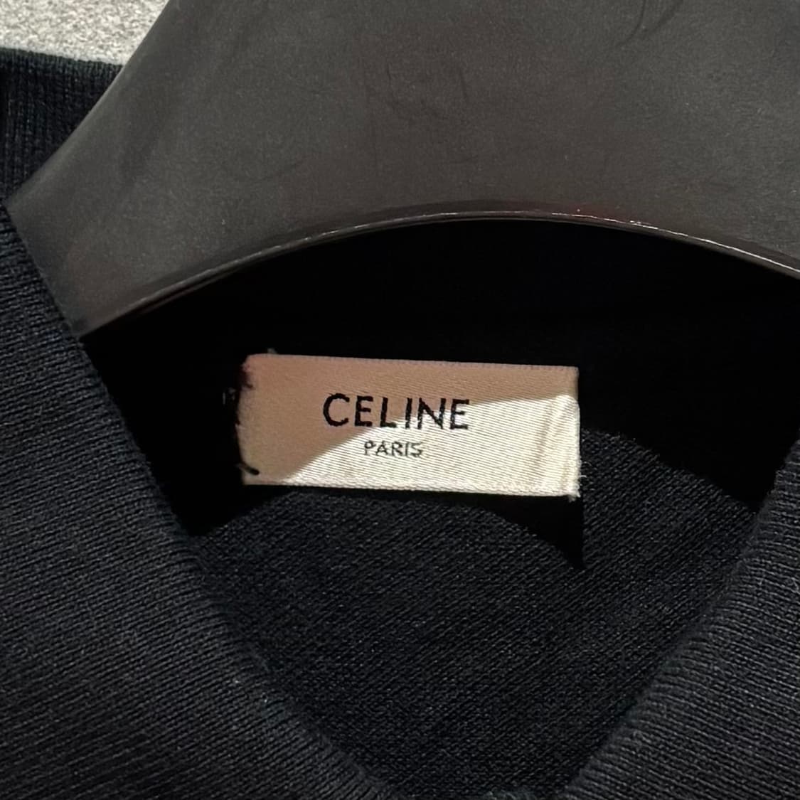 A+ / S (95) 셀린느 로고 카라티 블랙 상품이미지3