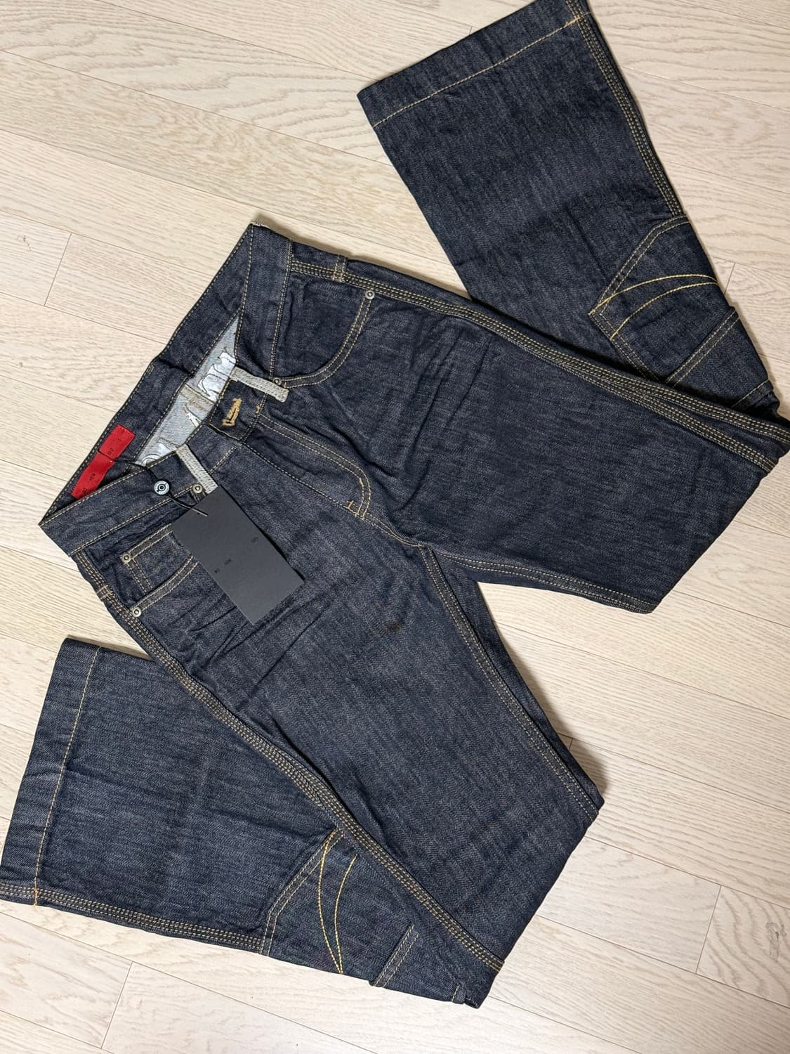 택o새상품) 보헤미안서울 SELVEDGE CARGO BOOTCUT블루 상품이미지2