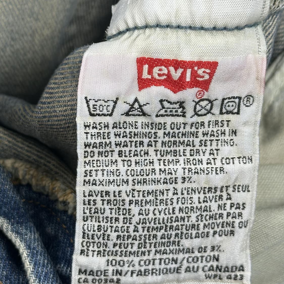 31 90s 리바이스 501 오리지널 데님팬츠 상품이미지7