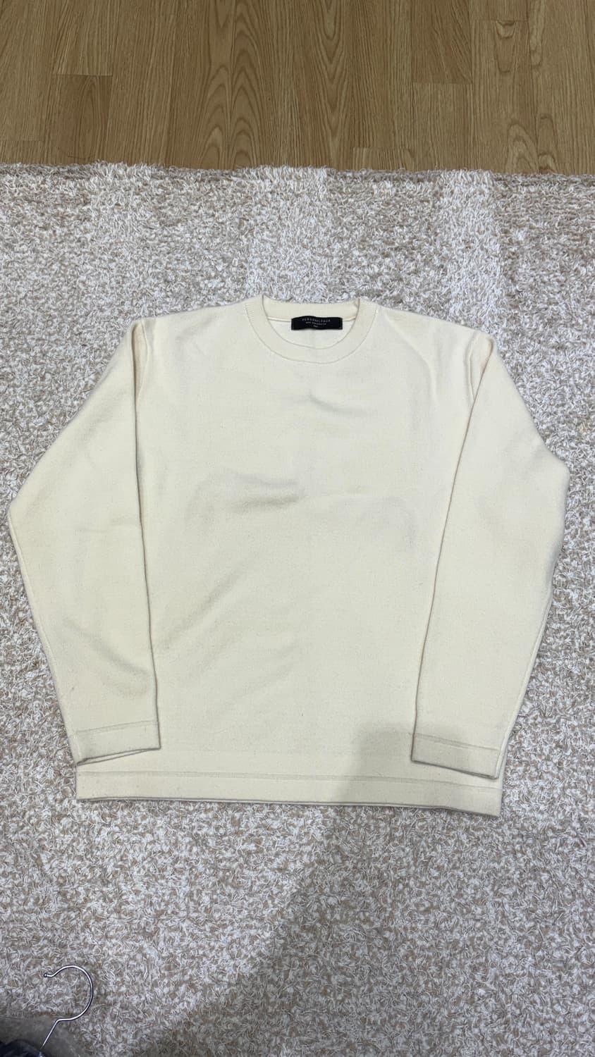 (택포) 퍼스널팩 뉴 세미 오버핏 화이트 니트100 상품이미지1