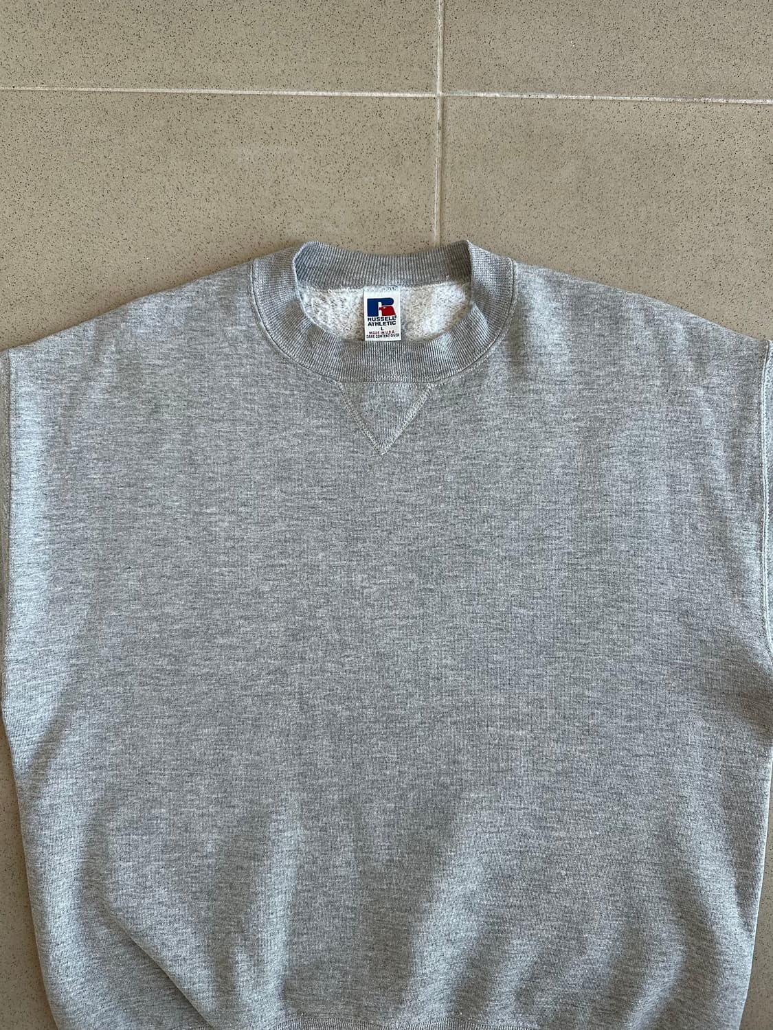 90s 빈티지 러셀 스웻셔츠 그레이 L USA 상품이미지4