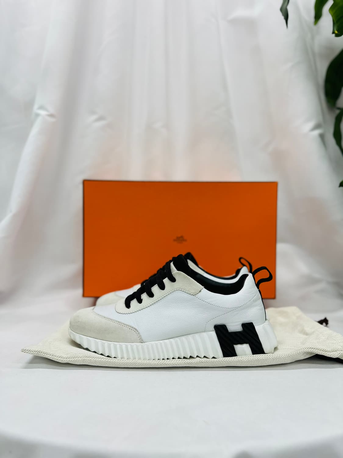 [정품] 에르메스 바운싱 화이트 코트스킨 블랑 38.5사이즈 상품이미지3