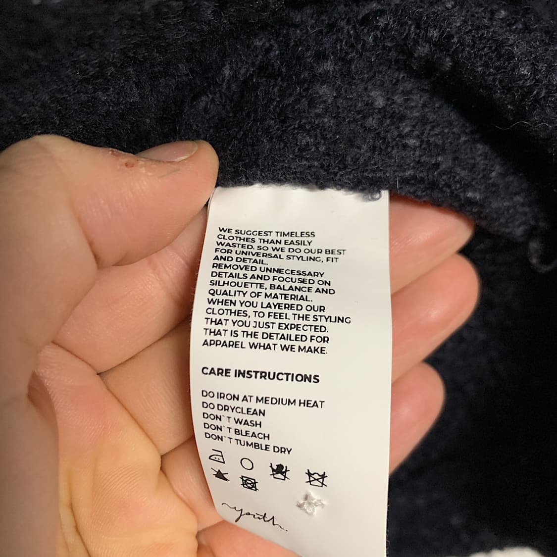 Youth 트위드 하프집업 M 상품이미지4