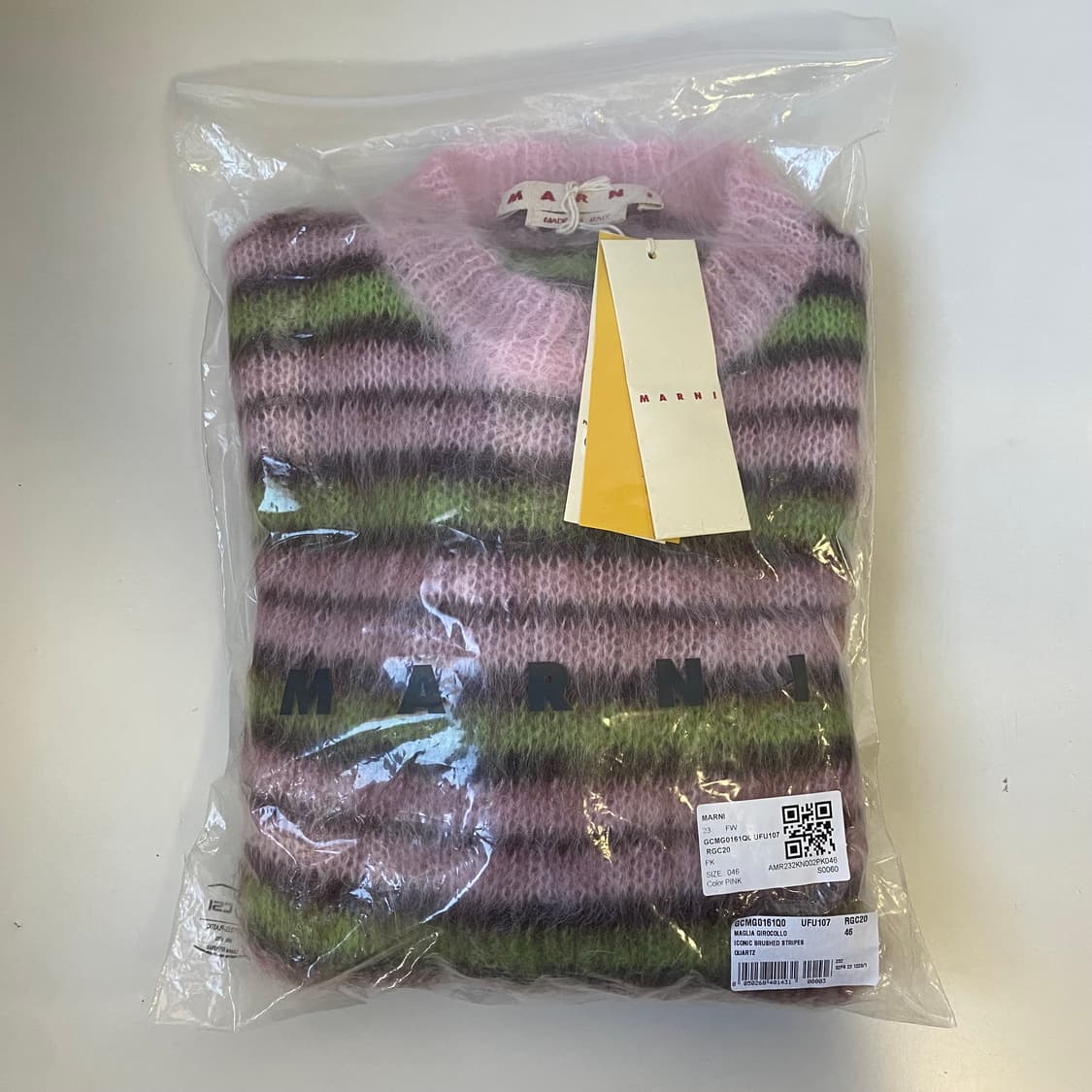 [46] 마르니 모헤어 니트 스웨터 핑크 상품이미지3