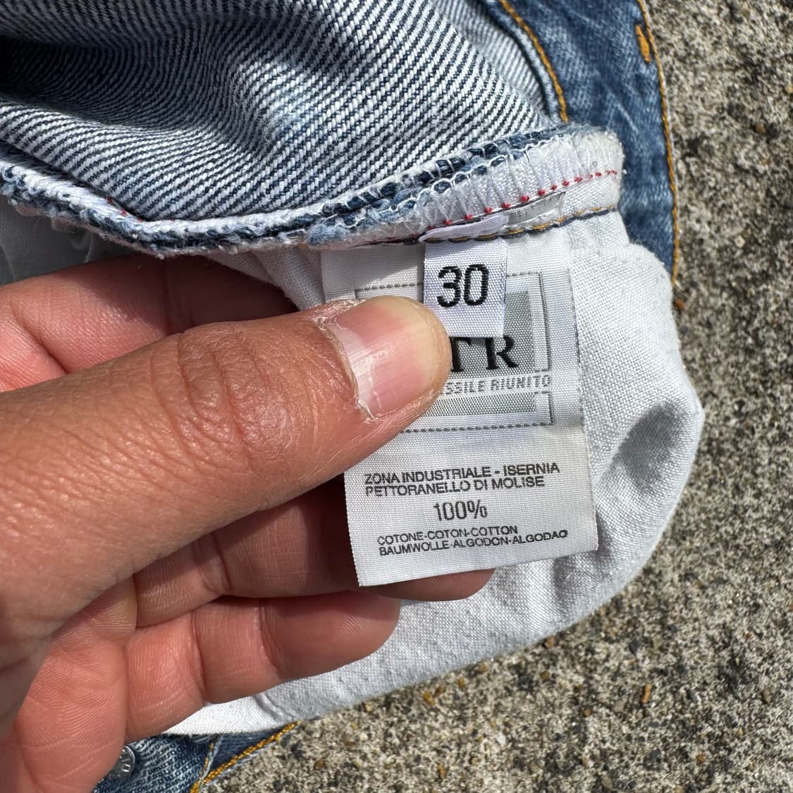 [30] Helmut Lang 헬무트랭 밑단 컷팅 데님 팬츠 상품이미지10